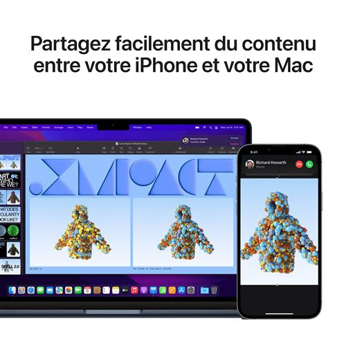 Apple MacBook Air 13" 256 Go SSD 16 Go RAM Puce M2 CPU 8 Cœurs