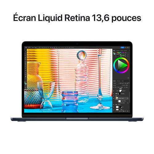 Apple MacBook Air 13" 256 Go SSD 16 Go RAM Puce M2 CPU 8 Cœurs